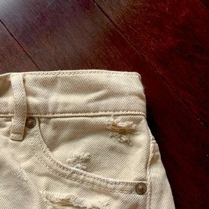00 beige garage jean shorts!